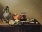 Pieter Claesz Pipes and Brazier Sweden oil painting artist
